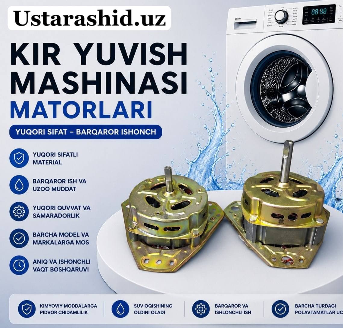 ⚙️ Kir yuvish mashinasi motori